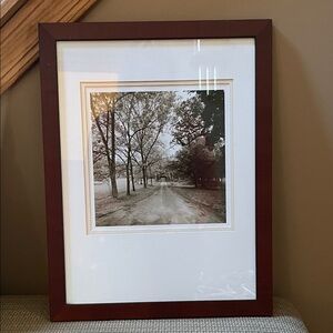 Framed Sepia Photograph “Country Road” by Sondra Wampler